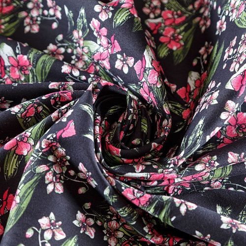 Коттон 063-08206 черный принтованный