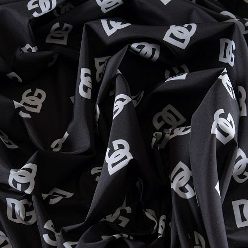 Тафта 051-11735 черный принтованный