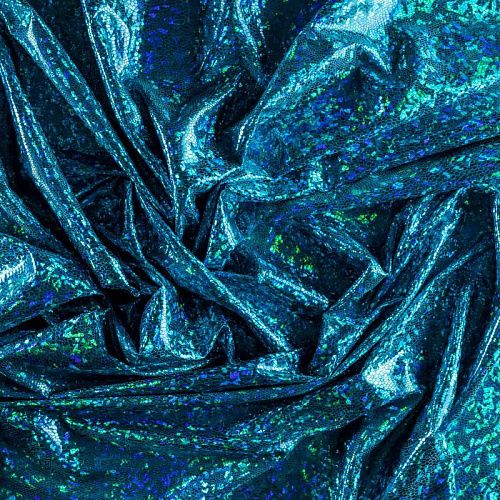 Трикотаж лазер К33-612 сине-зеленый однотонный