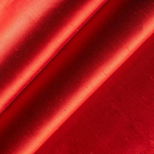 Тафта К36-137 красно-оранжевый однотонный