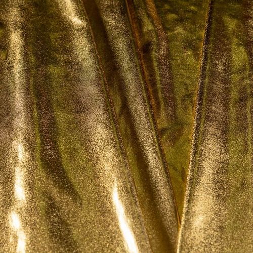 Трикотаж лазер К33-964 золотистый однотонный