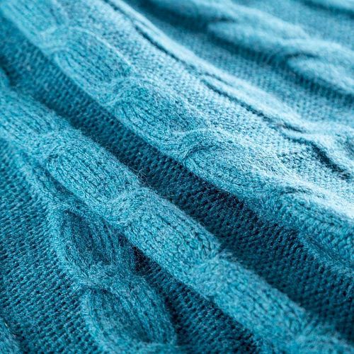 Трикотаж вязаный 056-03465 глубокий сине-зеленый однотонный