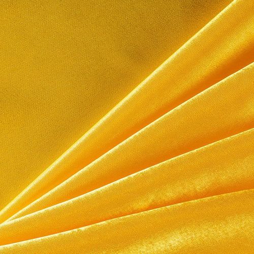 Креп-сатин К33-909 желтый однотонный