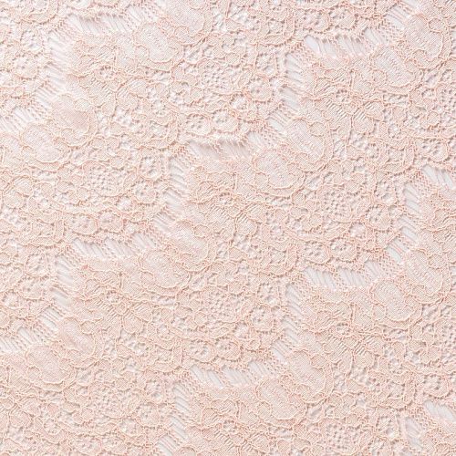 Гипюр К33-678 персиковый однотонный