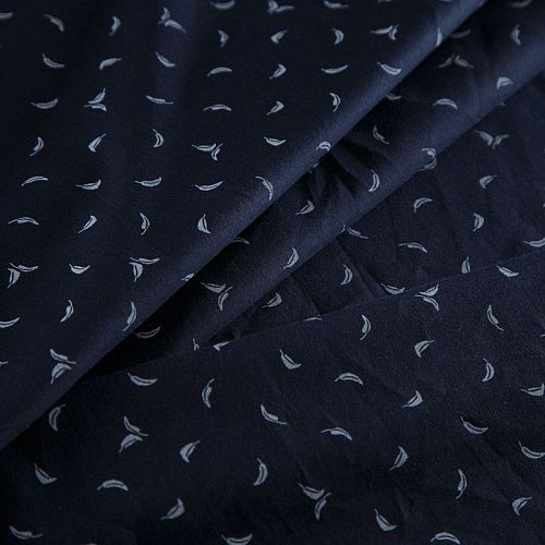 Хлопок Ralf Lauren 063-16368 темно-синий принтованный