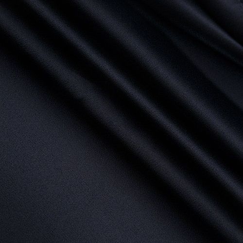 Креп-атлас (кади) 026-16784 черный однотонный