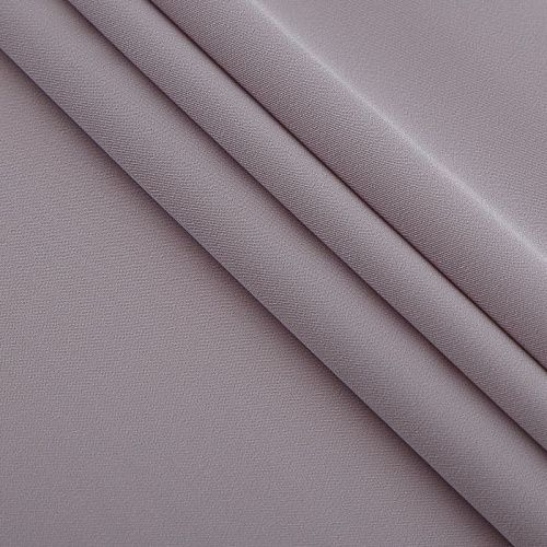 Креп 026-18687 серый жемчуг однотонный