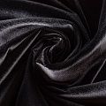Ткань портьерная бархат 09-02-00340 черный однотонный