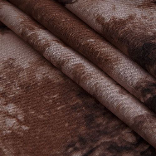 Лен искусственный 035-17442 бежево-коричневый принтованный