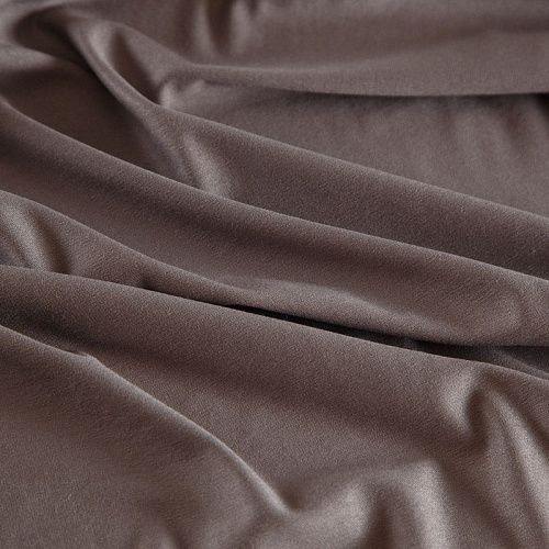 Трикотаж 056-16999 серо-коричневый однотонный