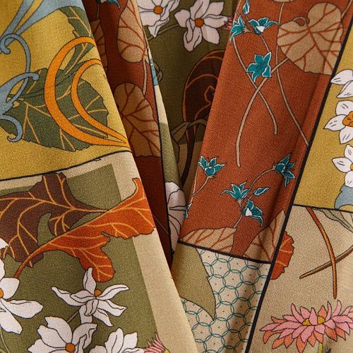 Вискоза 009-12362 мультиколор принтованный