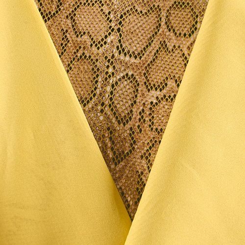 Экокожа на трикотажной основе 070-12018 желтый