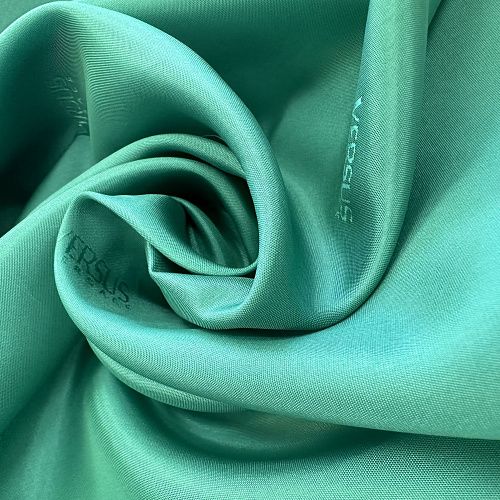 Ткань подкладочная 045-11097 морской зеленый жаккардовый