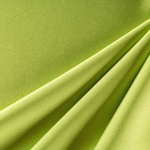 Шелк синтетический стрейч К1-372 зеленое яблоко однотонный