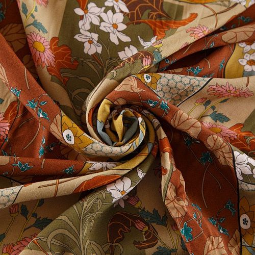 Вискоза 009-12362 мультиколор принтованный