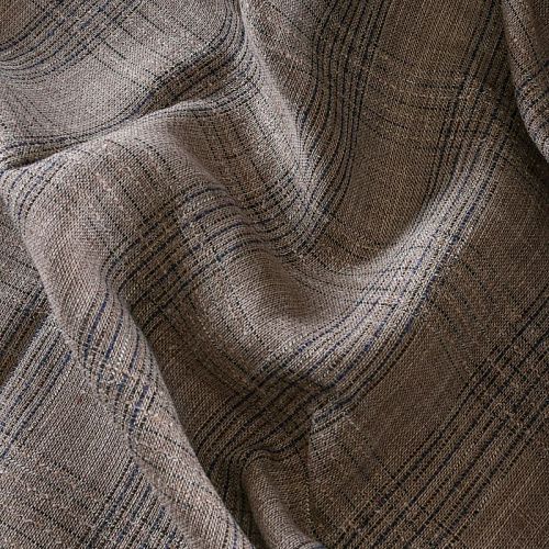 Лен натуральный 035-12031 песочный принтованный