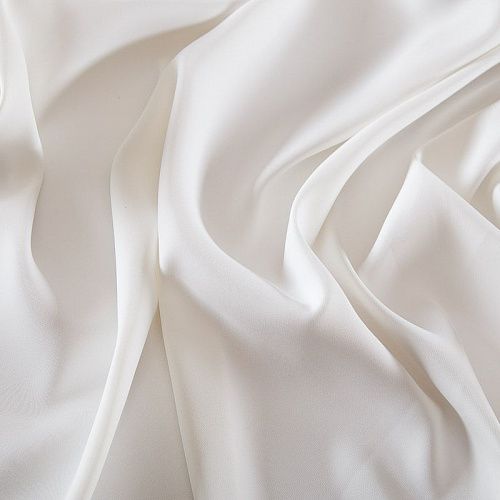 Креп 026-18720 белый однотонный