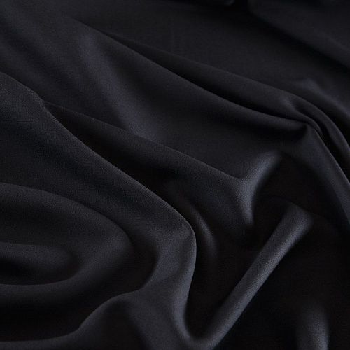 Ткань костюмная стрейч 025-17270 черный однотонный