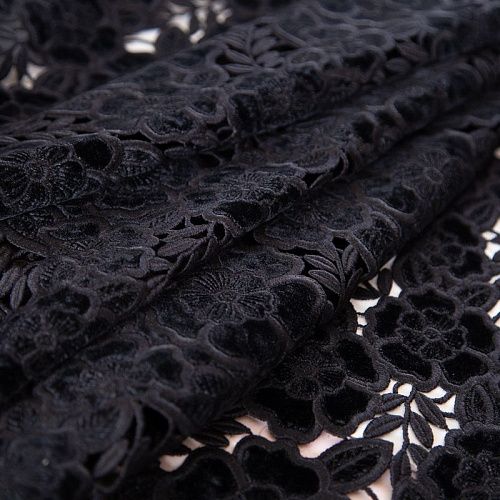 Бархат-макраме 002-19609 черный