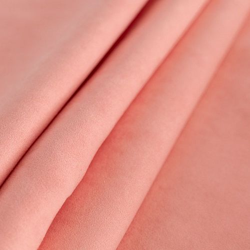 Замша портьерная h-300 см 529-02-94 персиково-розовый однотонный