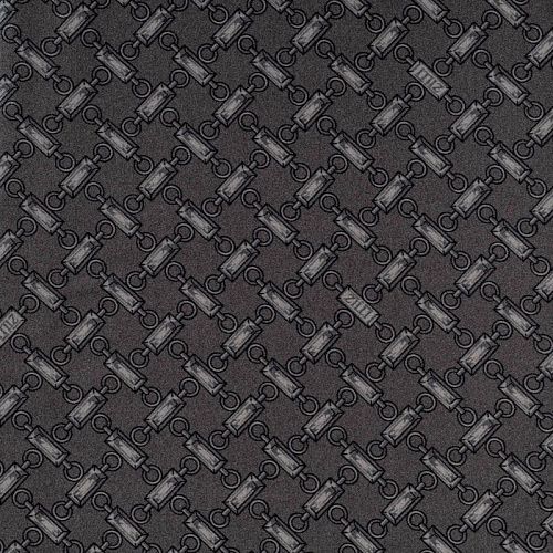 Шелк натуральный К36-245 серо-стальной принтованный