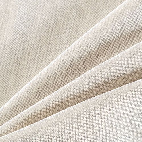 Ткань портьерная шенилл h-300 см 21-02-04684 бежево-молочный однотонный