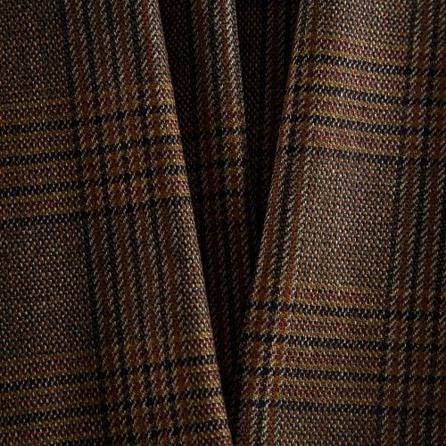 Ткань костюмная 025-14418 коричневый принтованный