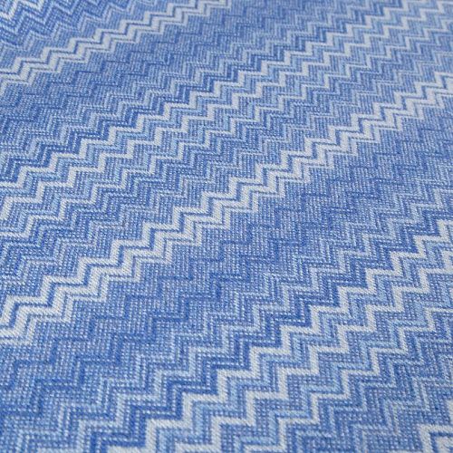 Трикотаж шерстяной вязаный Missoni 056-19778 бело-голубой