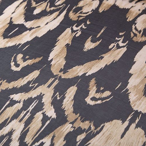 Шифон шелковый Blumarine 068-20073 черный принтованный