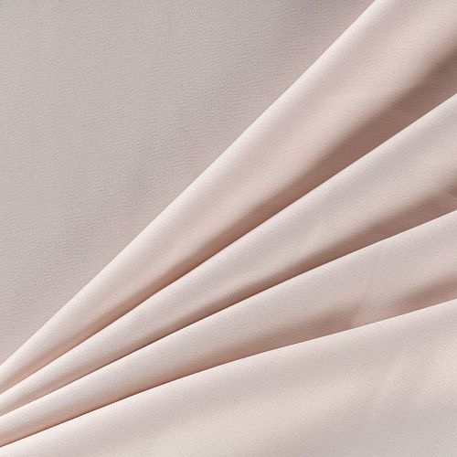 Креп-сатин стрейч К33-847 экрю однотонный