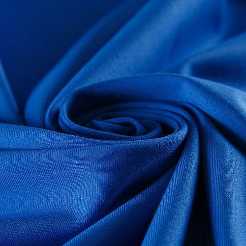 Ткань костюмная стрейч 025-15241 сине-голубой однотонный