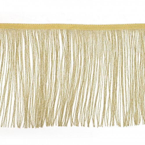 Бахрома TBY 200 мм с люрексом F220G золотой