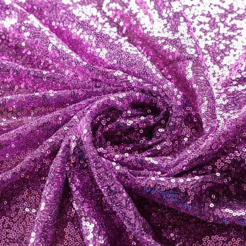 Пайетки на сетке 055-02830 сиреневый однотонный