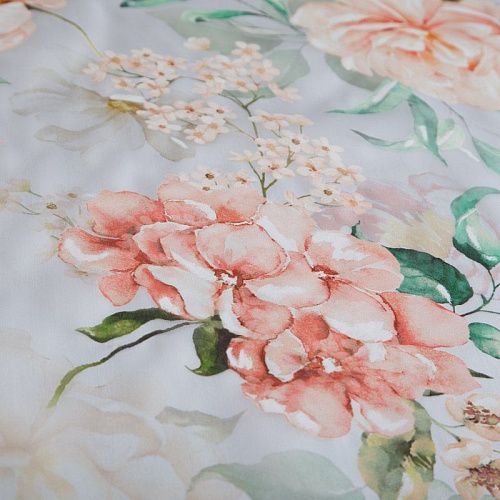 Органза шелковая Dior 039-16955 белый принтованный