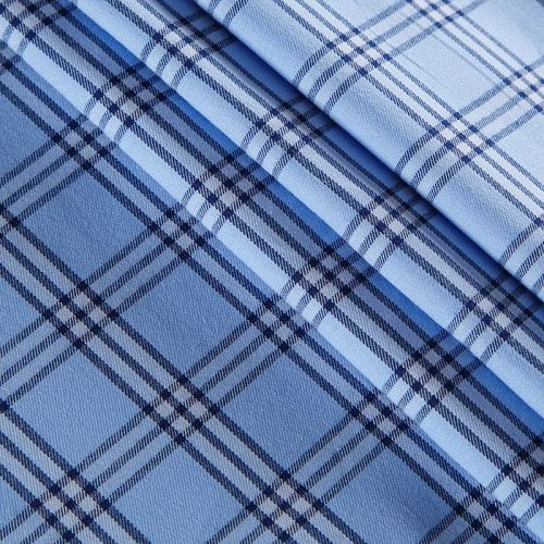 Хлопок плательно-рубашечный 049-12252 голубой принтованный