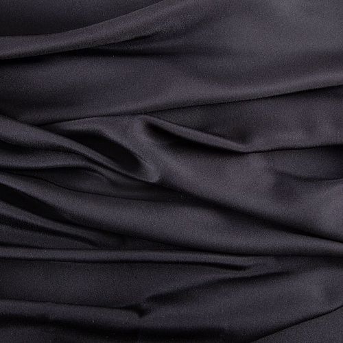Шелк натуральный 064-19900 черный однотонный