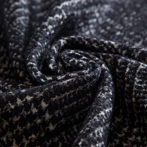 Шерсть костюмно-пальтовая Fabiana Filippi 066-16451 черный клетка